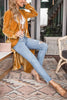 Women Solid Long Sleeve Velvet Jacket Lapel Collar Open Front Long Cardigan Coat With Pockets Fall Outerwear Maxi Duster