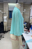 Women Sheer See-through Ponchos Asymmetrical Triangle Hem Blouse Lightweight Solid Color Mock Neck Loose Fit Cape Cover-up Tops