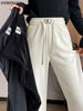 High Waist Retro Corduroy Stripe Women's Pants Fall Straight Causal Full Length Vintage Pockets All Match Japanese Y2k Trousers