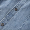 Women's Denim Lace Up Jacket Lapel Neck Waist Cinching Button Front Long Sleeve Coat Spring Femlae Casual Daily Outerwear