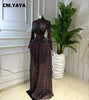 Women Draped O-neck Ruched Full Sleeve Long Maxi Dress Birthday Evening Club Party Vestidos Sexy Dresses