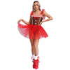 Adult Christmas Cosplay Costume Gingerbread Stripe Patchwork Velvet Dress Women Party Gingersnap Role-playing Cosplay Dress-up