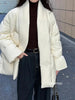 Lagabogy Winter Belt Waist-Tight Elegant Warm 90% White Duck Down Jacket Female Long Sleeve Solid Color V-neck Puffer Coat