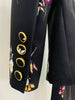 High Street Designer Suit Set Women's Elegant Floral Printed Single Button Blazer Flare Pants Suit 2pcs