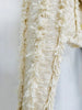 High Street Designer Women's Tassel Fringed Tweed Trimmed Jacket