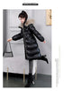 Winter Large Fur Collar Belt Thicken Down-cotton Jacket Women's Mid-length Coats Warm Slim Puffer Jacket Windbreaker Jacket