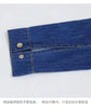 French Heavy-duty shirt collar long-sleeve denim dress for women, spring commute casual elegant waist Vestidos