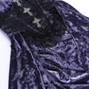 Victoria Gothic Velvet A-line Dresses Female Elegant Evening Lolita Partywear Grunge Sling Lace Hem Alt Cloth