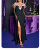 Designer Pearls V Neck Maxi Long Bandage Bodycon Dress Women Celebrity Evening Party Birthday Gowns Singer Stage Costumes