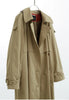 Classic Khaki Color Padded Thickened Trench Coat, Mid-Length British Style Jacket for Women, Fall/Winter