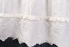 Spring Women Japanese Small Fresh Lace Collar Embroidery Solid Color Dress