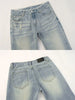 Women Vintage Light Blue Wash Flared Jeans Y2k Lace Low Rise Slim Fit Denim Pants Bell Bottom Streetwear Casual Trousers