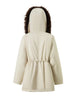 CraftWool LightWarm Self-Crafted Hooded FurLined Collar Parka for Women Winter Thick Insulated Down Coat