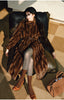 Spring Winter Long Soft Thick Warm Brown Faux Mink Fur Coat Women Elegant Chic Fluffy Overcoat