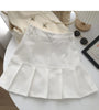 Y2K Vintage High Waist Pleated Skirt Women College Style Uniforms Safety Pants Mini Skirts Woman Korean Street Slim A-Line Skirt