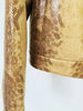High Street Designer Suit Set Women's Snake Skin Patterned Leather Jacket Flare Pants Set