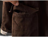 Women Vintage Hooded Button Parkas Plus Cotton Winter Coats Solid Color Patchwork Pockets Warm Long Parkas