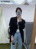 Casual Loose Lapel Ladies Suit Jackets Full Sleeve Single-breasted Solid Female Blazer Tops Spring Women Outwear