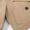 Brown Trench Coat Woman Long Sleeve Urban Solid Cropped Women's Trench Coat Casual Classic Jackets Outerwears