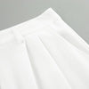 Autumn White High-Waisted Wide Leg Pants Women Versatile Simple Office Lady Suit Pants Casual Loose Straight Trousers