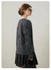 Winter Bright Silk Yarn V-neck Cardigan Aging Reduction Long Sleeve Women's Thick Knitted Jacket