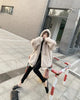 Korean Loose Thick Plush Coat For Women Winter Imitation Fur Rabbits Grass Coat Female Warm Zipper Jacket Hooded Parka Overcoat
