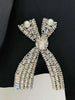 High Street Designer Runway Suit Set Women's Diamonds Beaded Short Blazer Skirt Suit