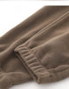 Women Fleece Lined Trousers Fall Winter Wearable Worn Resistant Cuffed Pants Loose High Waist Long Warm Casual Trousers