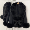 Fox Fur Coat Female Autumn Woolen Coat Winter Warm Real Fur Collar Wool Blend Jacket Women Warm Clothes for Women