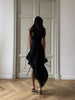 Camisoles Solid Sheath Elegant Women Dresses Irregular Hem Party Sexy Club Outifts Female Bodycon Fitness Robes