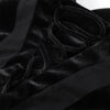 Women Black Velvet Sheer Maxi Dress Sexy Chic Mesh Patchwork Off-shoulder Waist Cinching Slim Maxi Dresses Club Party Gowns