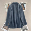 Women Corduroy Blazer Coat Spring Autumn Long Sleeve Single-breasted Elegant Office Waist Casual Ladies Suit Coat Female Top