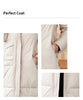 Women Winter Coat Long Thick Parkas Zip Up Warm Female Outwear Slant Pocket Drawstring Hem Women's Jackets 1107