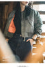 Women's MA-1 Cotton-padded Cropped Jacket Thickened Windproof Casual Winter Outwear Blue Baseball Bomber Coats Female Tops