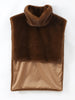 Brown Fluffy Faux Fur Jacket Women Lapel Long Sleeve Loose Warm Coat Winter Lady High Street Outerwear