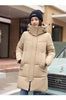 Women'S Winter Down Cotton Jacket Warm Thicken Cotton Padded Jacket Korean Loose Plus Size Parkas Outwear Long Coat