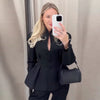 Elegant Ruffle Women's Coats Hollow-out V-neck Full Sleeve Waist-cinching Pleated Jackets Spring Autumn Daliy Outwears