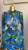Women Full Sleeve Leaf Print Stacked Bodycon Long Dress Fall Evening Birthday Night Party Vestidos Sexy Dresses