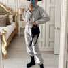 Fall Winter Women's Hoodies Two Piece Set - Oversized Hoodie Sweatpants Sportswear Suit Casual Sweatshirt Trouser Set