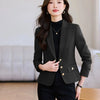 Elegant Women Blazers Solid Button Long Sleeved Casual Comfortable Suits Jacket Office Lady Coat Spring Autumn Outerwear