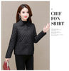 Autumn Winter Middle-aged Mother's Women Parkas Short Down Cotton Jacket Female Thin Loose Cotton Padded Parka Outwear