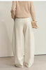 Minimalist Women's Casual Pants Winter Classic Versatile Warm Elastic Drawstring Loose Pants Female Trousers 12424082