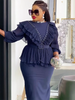 Elegant African Dresses For Women Autumn Outfits Wedding Party Long Dress Plus Size Evening Gown Ladies Clothing