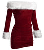 M L XL 2XL Women Christmas Dress Sexy Red Christmas Costumes Santa Claus for Adults Uniform Kimono Xmas Costume