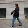 Casual Solid Women Blazer Coat Lapel Long Sleeve One Button Loose Outerwear Autumn Female Chic High Street Overcoat