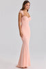 Sweetheart Neck Sexy Mermaid Maxi Dress Women Elegant Ruffle Sleeves Bodycon Evening Club Party Long Dress Female Gown