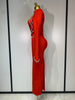 Women Sexy Long Sleeve Diamonds Maxi Long Bodycon Bandage Dress Celebrity Elegant Evening Party Birthday Dresses