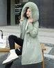 Winter Jacket Women Parka Clothes Long Coat Wool Liner Hooded Jacket Fur Collar Thick Warm Snow Wear Padded Parka 6XL
