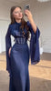Spring Wine Red Stand Collar Long Sleeve Slim Fit Slit Long Dress Women Elegant Temperament Flowy Gown