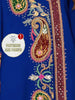 Plus Size Middle Eastern Gown Western V-Neck Printed Women's Dress for Commute Loose Vacation Style Long Sleeve Dress